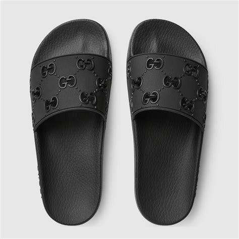 white or black gucci slides reddit|all black Gucci slides women's.